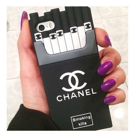 chanel cigarette case iphone x|chanel iphone case.